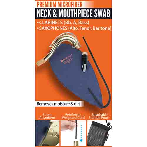 Protec Clarinet/Saxophone Mouthpiece & Neck Swab