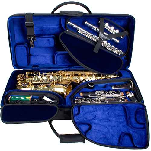 Protec PRO PAC Alto Saxophone, Clarinet & Flute Triple Case